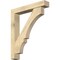 Ekena Millwork Balboa Block Rough Sawn Bracket w/ Offset Brace, Douglas Fir, 6"W x 34"D x 40"H BKT0604X34X40BOA05RDF - alternate 1